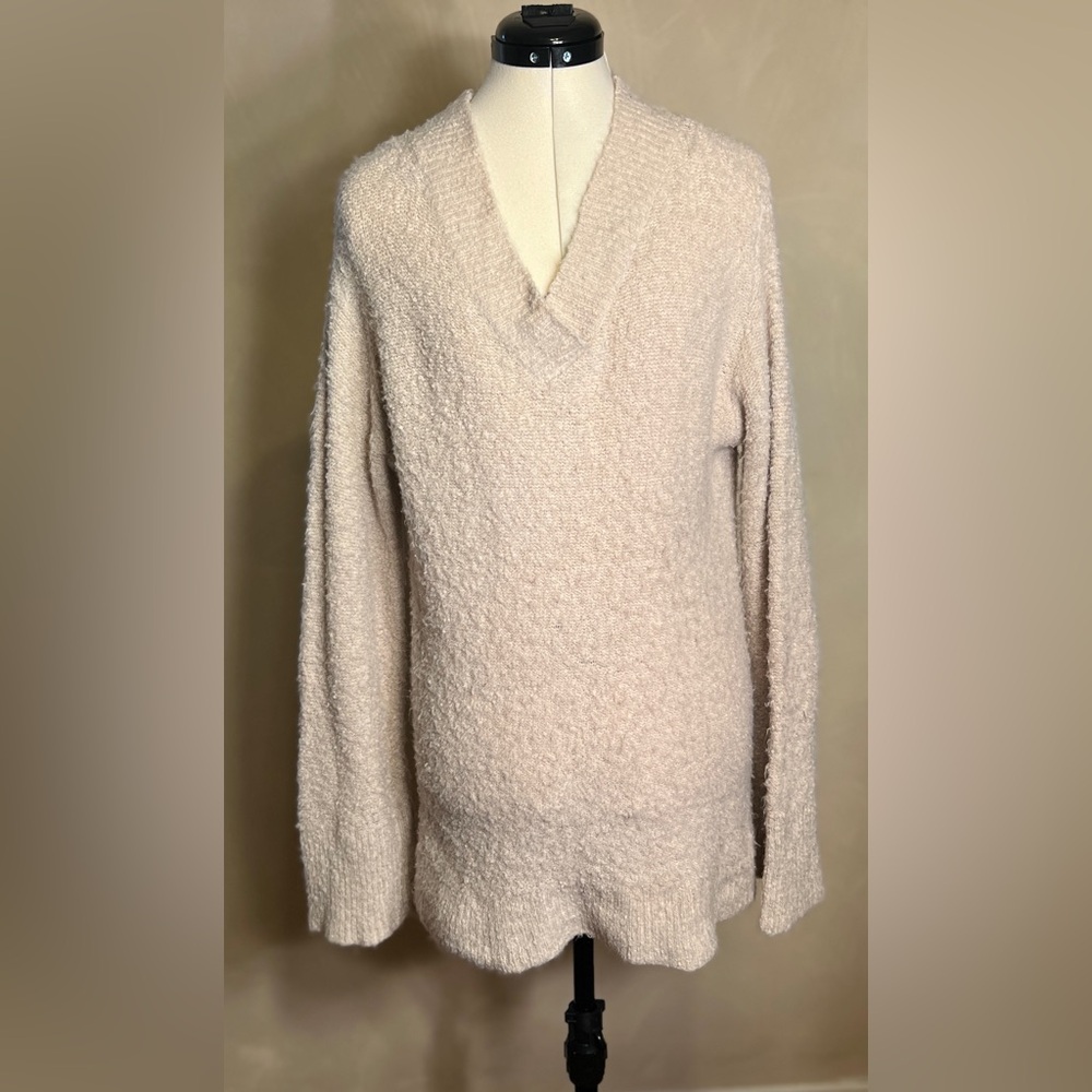 Anthropologie Womens Long Sleeve Pullover V-Neck Wool/Alpaca BLD Sweater|Size:S